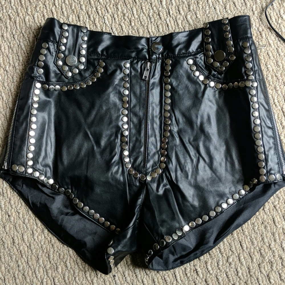 LUST for LIFE x BLQ MKT Vegan Leather Shorts